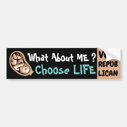 Choose Life Vote Republican pro_life Bumper Sticker
