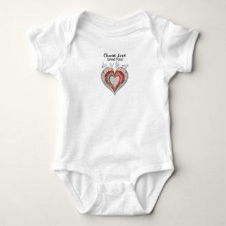Choose Love Spread Peace Baby Bodysuit