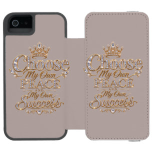 Choose My Own Peace and Success iPhone SE/5/5s Wallet Case