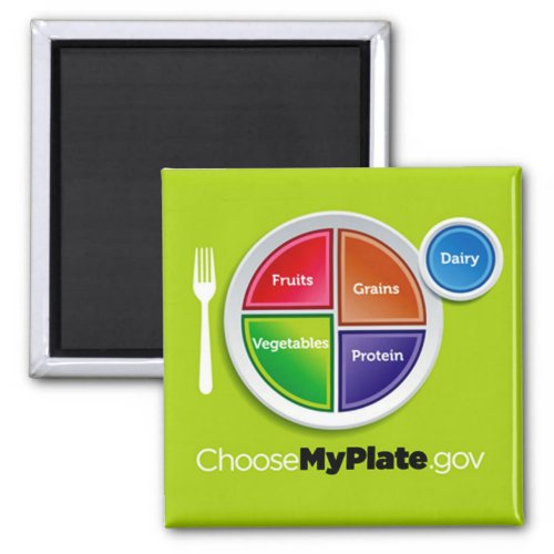 Choose My Plate Green Magnet