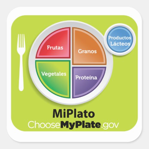 Choose MyPlate Spanish Sticker _ MiPlato