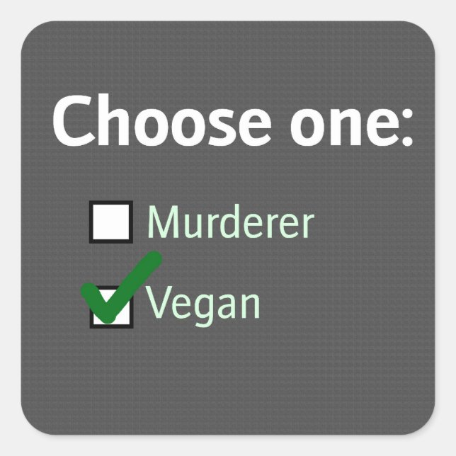 choose one vegan Sticker Sheet (Front)