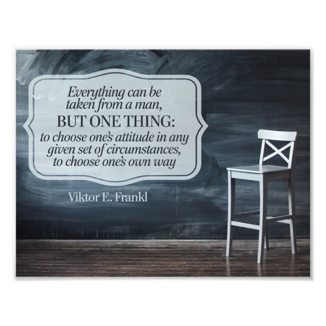 Choose One's Own Way Photo Print (Front)