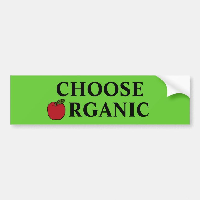 Choose Organic Bumper Sticker (Front)