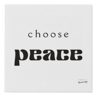 Choose Peace Canvas Art