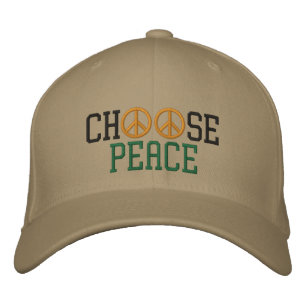 Choose Peace Embroidered Baseball Cap