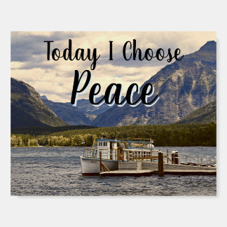 Choose Peace Photo Enlargement Foam Board