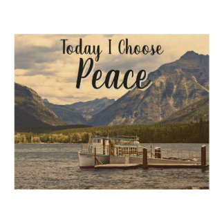 Choose Peace Wood Wall Art