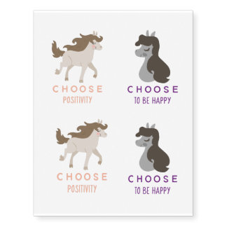 Choose Positivity Temporary Tattoos
