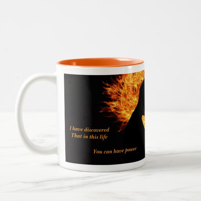 Choose power or love Two-Tone coffee mug (Left)