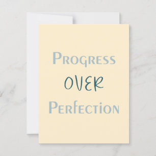 Choose Progress Every Time With Purposeful Message Postcard