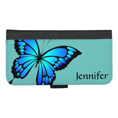 CHOOSE THE COLOR Butterfly iPhone 87 Plus Wallet Case