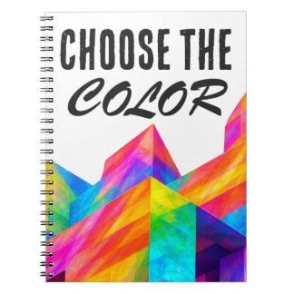 Choose the color notebook