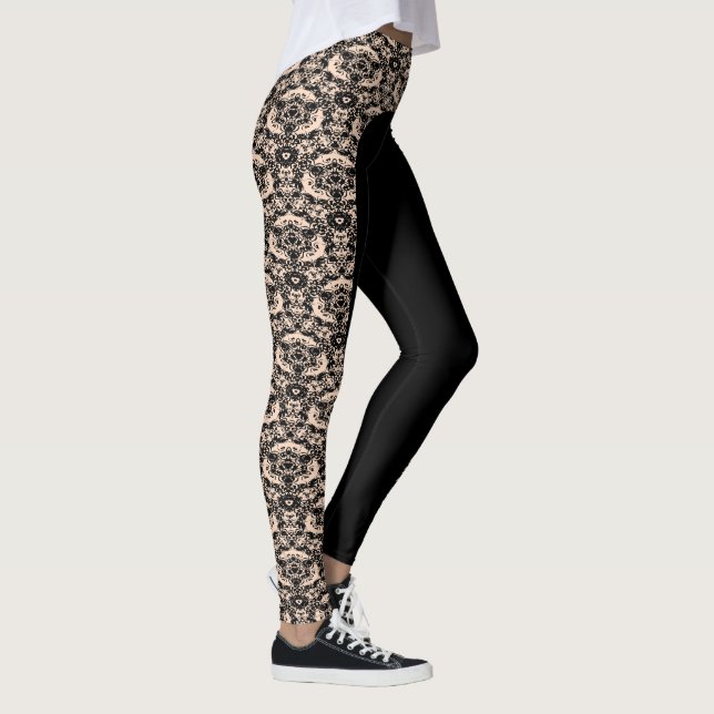 Choose the Colour "Regal Lace" Design Leggings (Right)