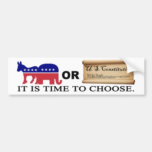 Choose the Constitution Bumper Sticker
