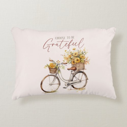 Choose To Be Grateful Accent Pillow