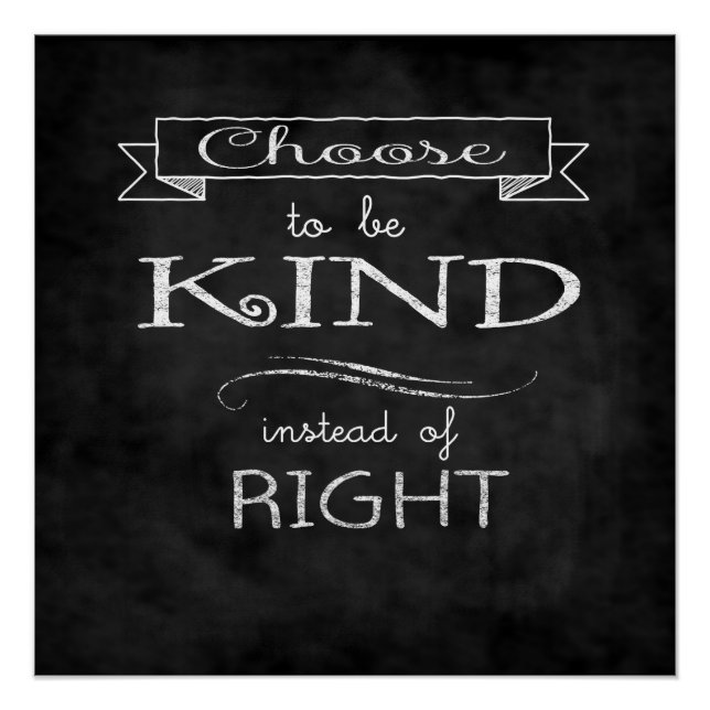 Choose To Be Kind Poster (Front)