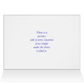 Choose to be positive! (Inside Horizontal (Top))