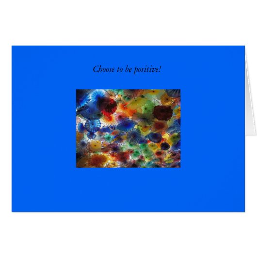 Choose to be positive! cards (Front Horizontal)