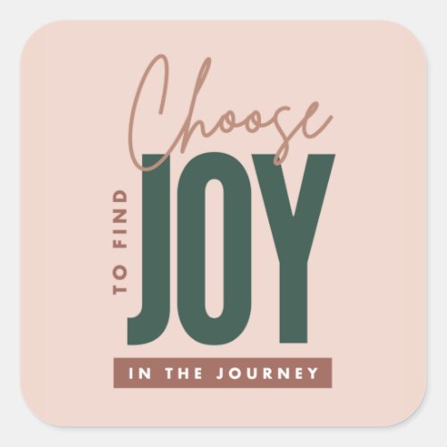 Choose to Find Joy Typography Sticker