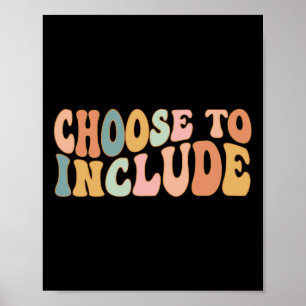 Choose To Include Special Education Teacher Autism Poster