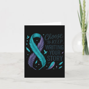 Choose To Keep Writing Your Story Insrational Quot Card