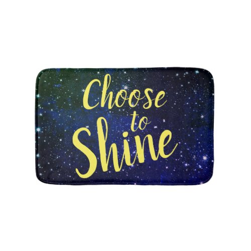 Choose to Shine Stars Cosmos Bath Mat