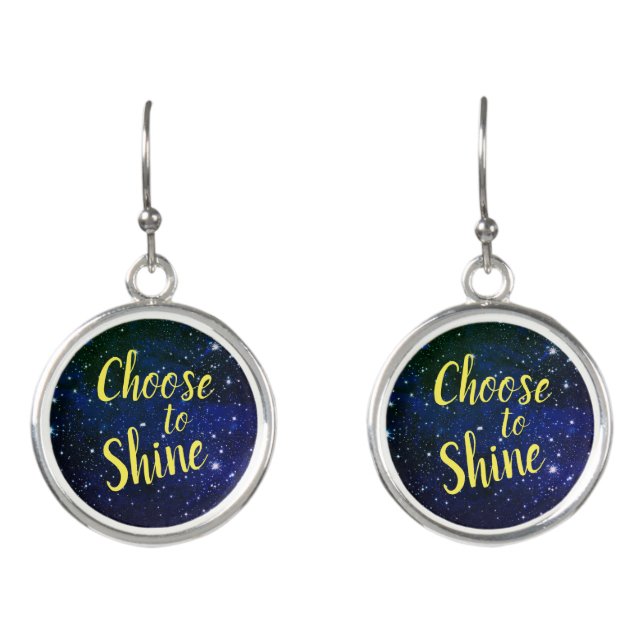 Choose to Shine Stars Cosmos Earrings (Front)