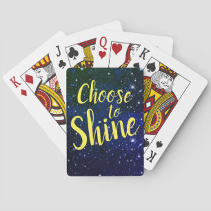 Choose to Shine Stars Cosmos Poker Cards
