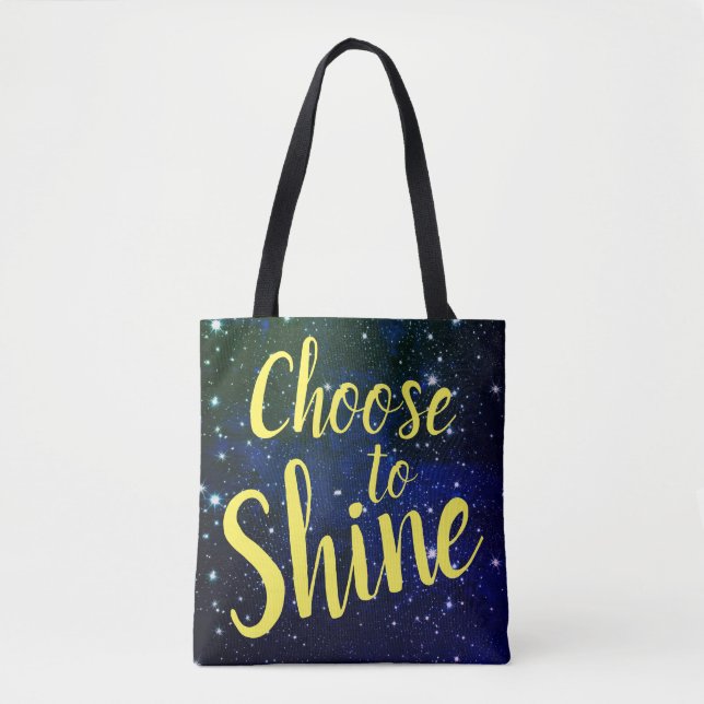Choose to Shine Stars Cosmos Tote Bag (Front)