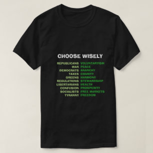 Choose Wisely Tyranny or Freedom T-Shirt
