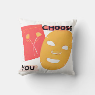 Choose You Self Love Graphic Throw Pillow