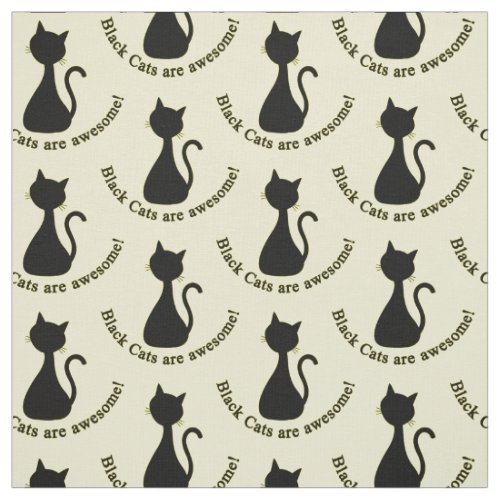 Choose your background color black cat fabric