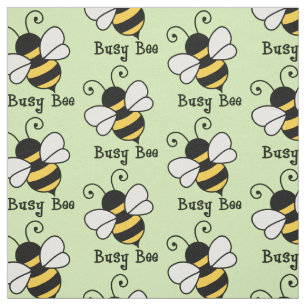 Choose your background color busy bee fabric
