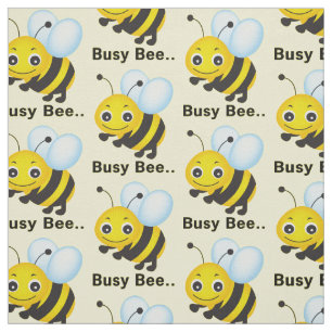 Choose your background color busy bee fabric