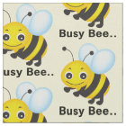 Choose your background color busy bee fabric