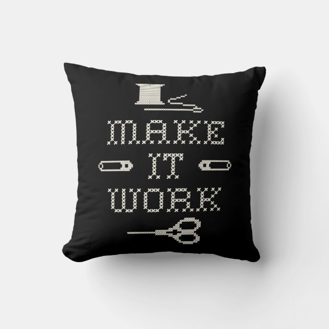 Choose Your Background Color Fashion Pillow (Front)