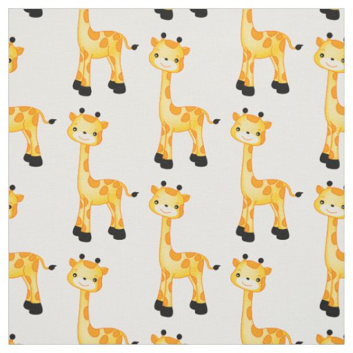 Choose your background color Giraffe fabric