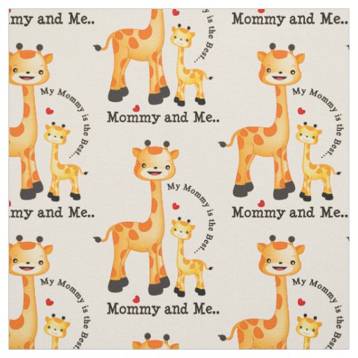 Choose your background color Giraffe fabric