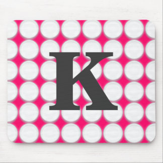 Choose Your Background Color Initial Mouse Pad