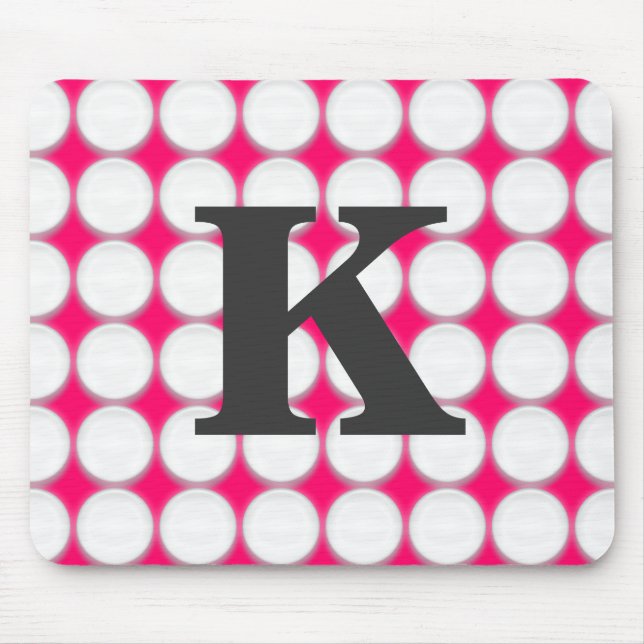 Choose Your Background Color Initial Mouse Pad (Front)