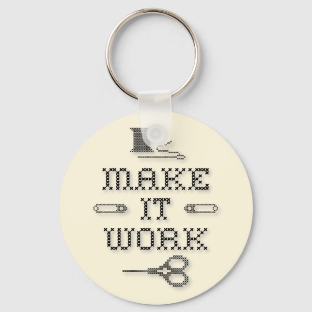 Choose Your Background Color Keychain (Front)