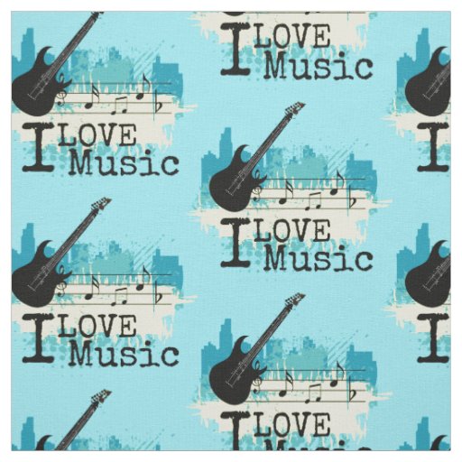 Choose your background color music lover Fabric
