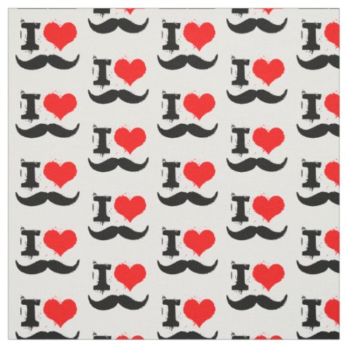 Choose your background color mustache Fabric