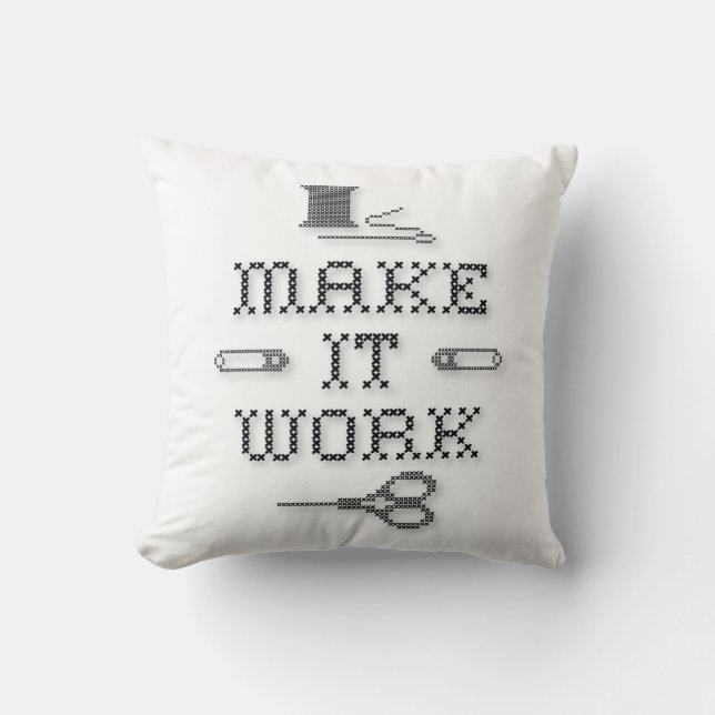 Choose Your Background Color Throw Pillow (Front)