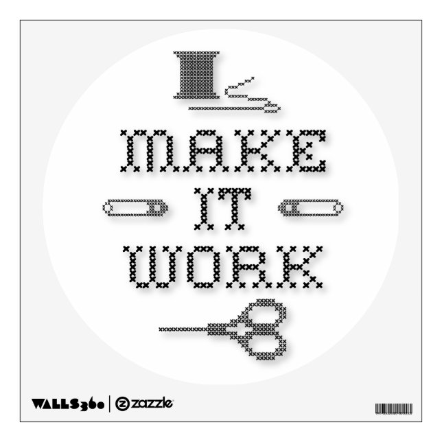 Choose Your Background Color Wall Sticker (Front)