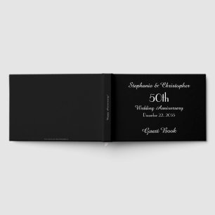 CHOOSE YOUR COLOR 50th Anniversary Party Guest Book