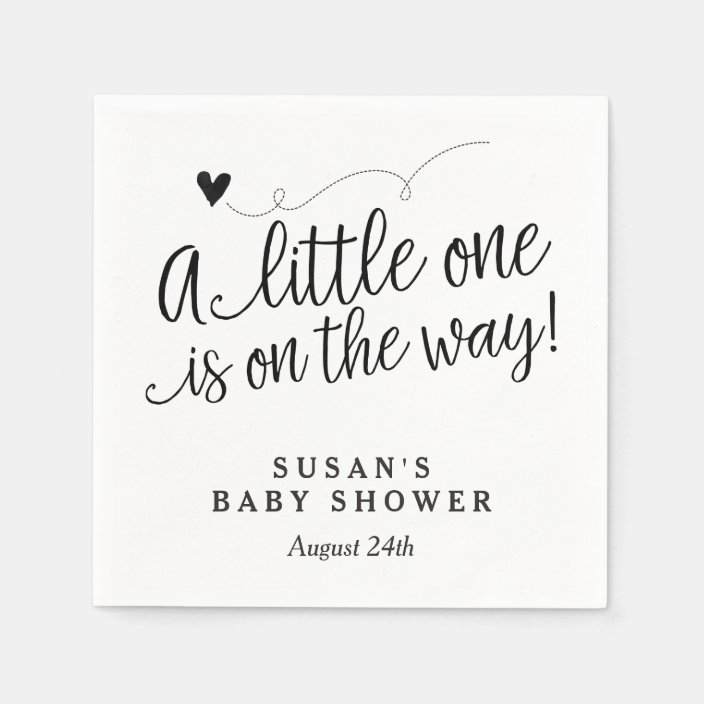 Choose Your Color Baby Shower Personalized Napkin Zazzle Com