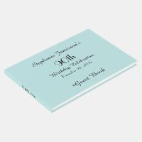 CHOOSE YOUR COLOR Birthday Party Memory/Guest Book