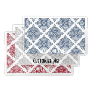 Choose Your Color Celtic Knot Decorative Pattern Acrylic Tray